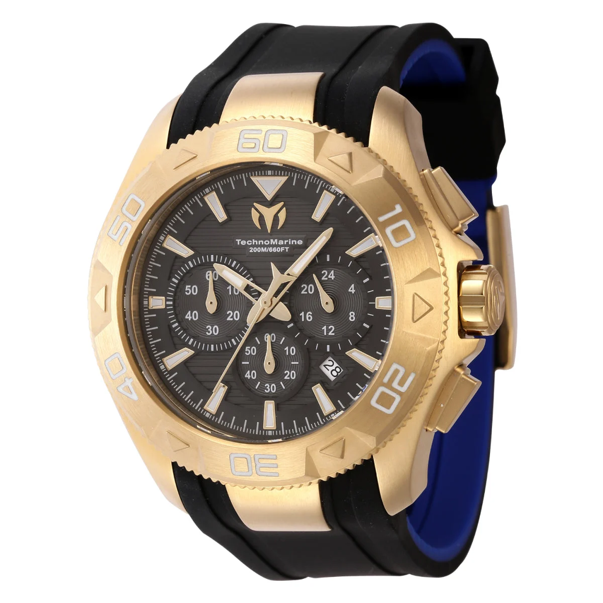Technomarine Marideor Watch - 48mm. Black. Blue (TM-622004) 48 mm kol saati