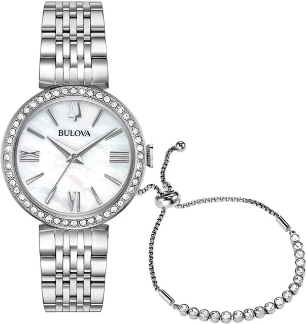 Bulova Crystal Ladies Boxed Sets 96X153 kol saati
