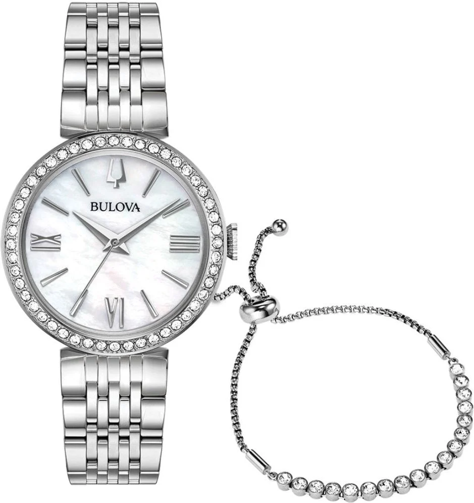 Bulova Crystal Ladies Boxed Sets 96X153 30 mm kol saati