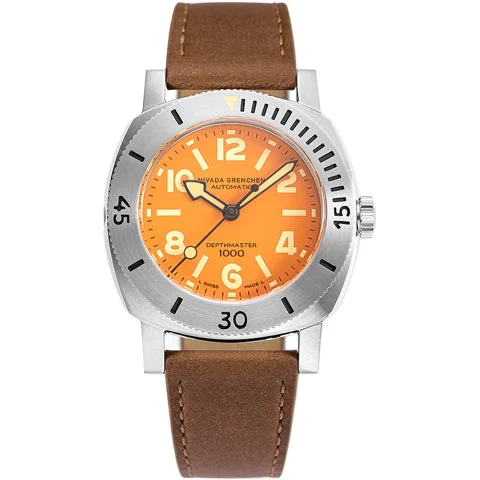 Nivada Grenchen Orange Depthmaster 14127A16 kol saati
