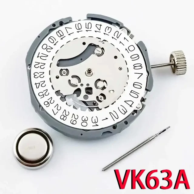 Tandorio Japan Genuine VK63A Chronograph Quartz Movement with Battery Japan Original Mecha