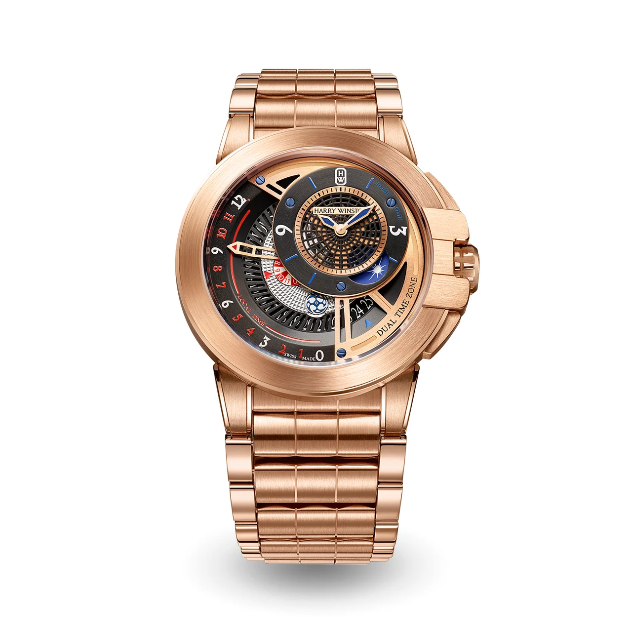 Harry Winston Ocean OCEATZ44RR013 44 mm kol saati