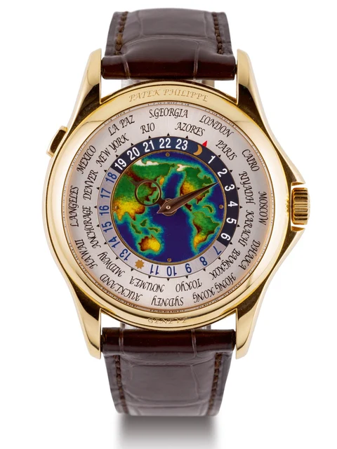 Patek Philippe PATEK PHILIPPE REF. 5131R, WORLDTIME ENAMEL DIAL, PINK GOLD A fine, limited