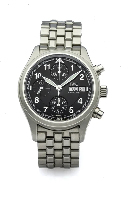 Iwc Der Flieger Chronograph IWC DER FLIEGER CHRONOGRAPH REF. 3706 STEEL Very fine, self-wi