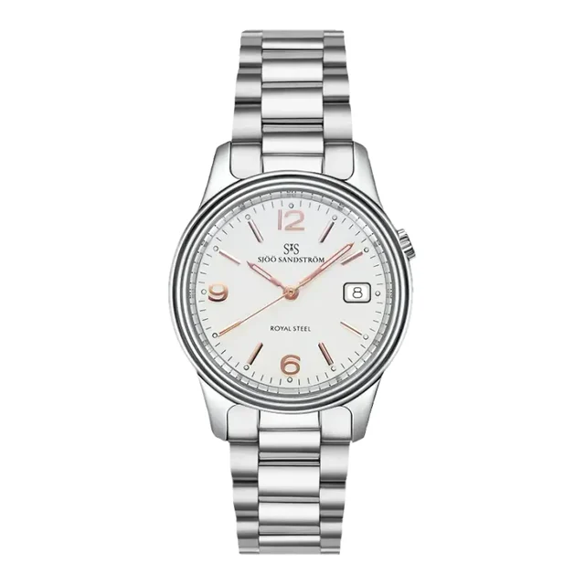 Sjöö Sandström Royal Steel Classic SS-2232-1-Ivory kol saati