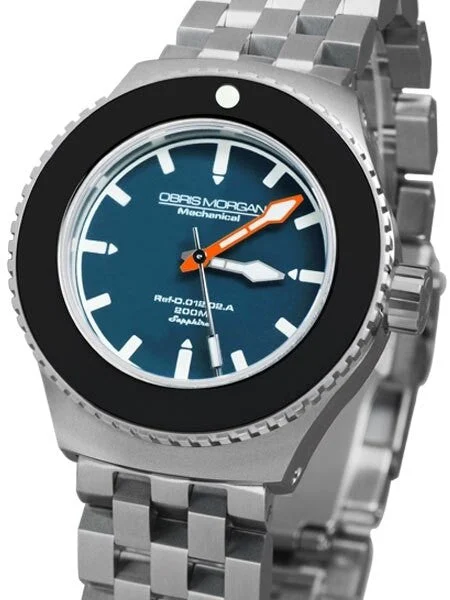 Obris Morgan Nevon Automatic Blue Dial Dive Watch with Robust Bracelet #NEVON-BTNO kol saa