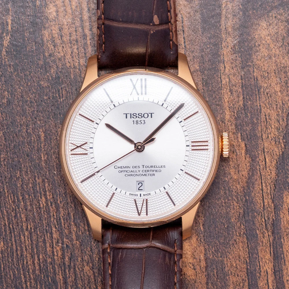 Tissot Chemin Des Tourelles T099.408.36.038.00 42 mm kol saati
