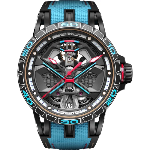 Roger Dubuis Excalibur Spider Huracán Black DLC Titanium 45mm RDDBEX1007 kol saati