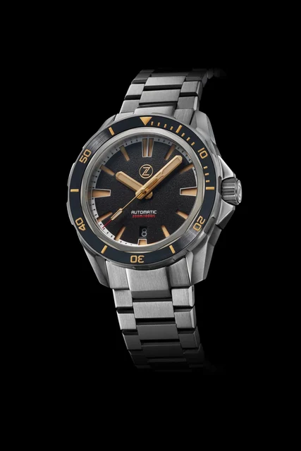 Zelos Swordfish Ti 42mm Black Sand kol saati
