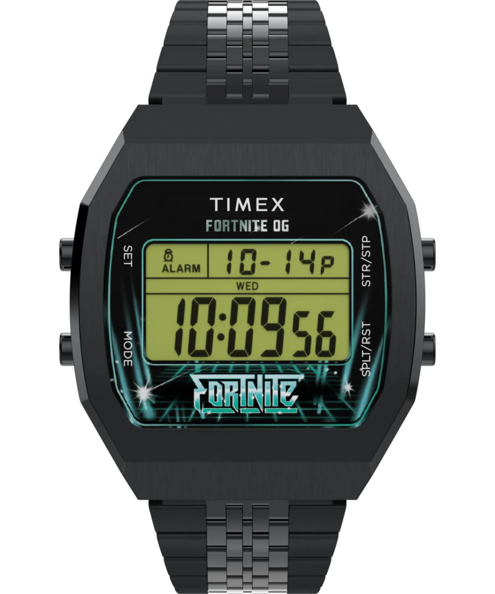 Timex Fortnite T80 36mm Stainless Steel Bracelet Watch TW2Y46000 36 mm kol saati