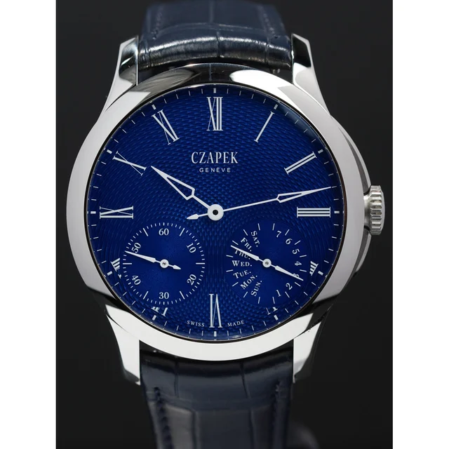 CZAPEK Quai Des Bergues Sapphire Blue L 210009N30907 kol saati