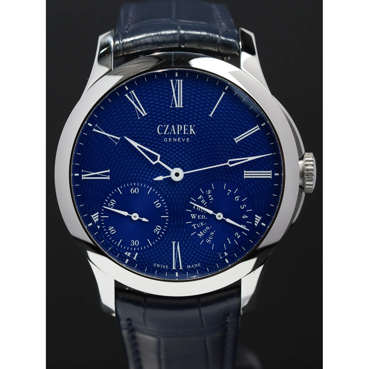 CZAPEK Quai Des Bergues Sapphire Blue L 210009N30907 kol saati