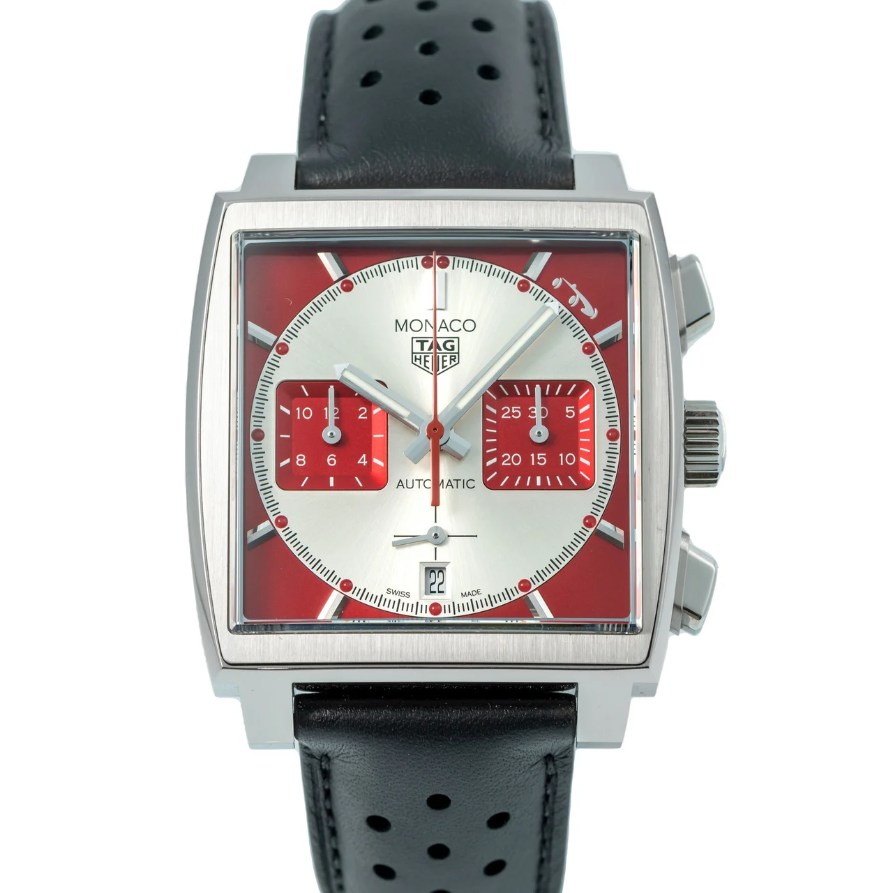 Tag Heuer TAG HEUER REF. CBL2114, SELF-WINDING CHRONOGRAPH, HOUR AND MINUTE COUNTERS; "MONACO HERITAGE", "MONACO GRAND PRIX HISTORIQUE", LIMITED EDITION OF 1 000 PIECES; STAINLESS STEEL kol saati