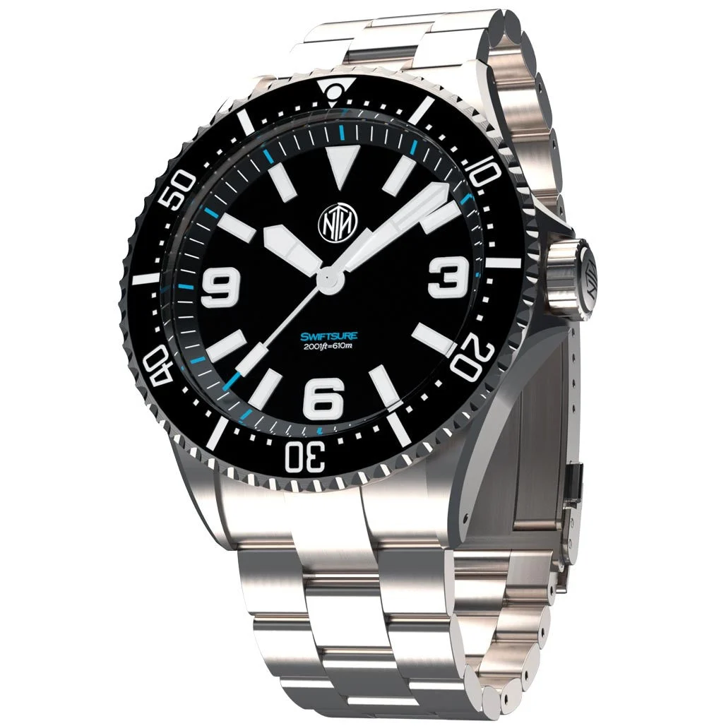 NTH Swiftsure 610-Meter Hi-Beat Automatic Dive Watch with an AR Sapphire Crystal #WW-2K1-SKSN kol saati