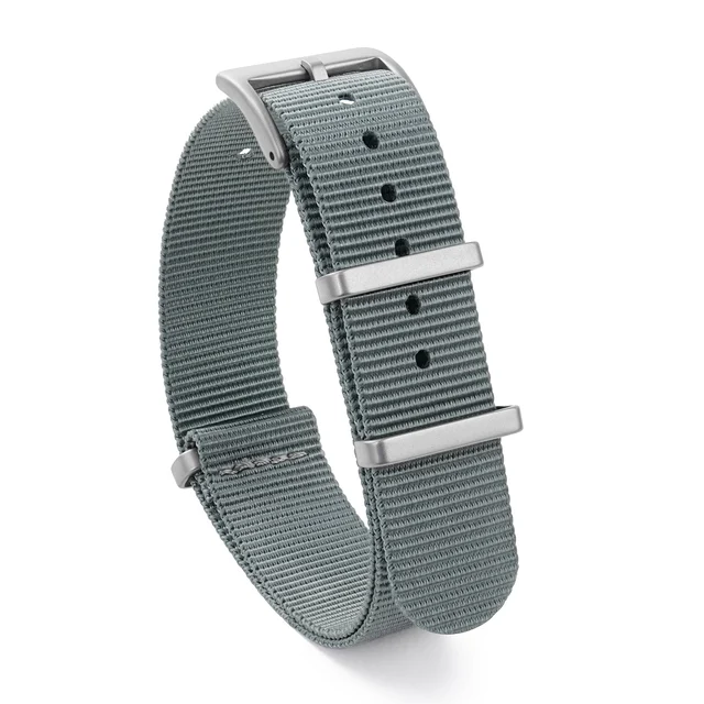 Wristfull High Quality Nylon Watch Band Sandblast Buckle 19mm 自制尼龙表带-黑色-喷砂扣-19mm kol saati