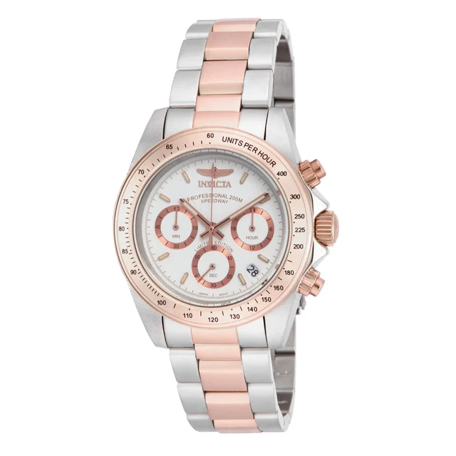 Invicta Speedway Watch - 39.5mm, Steel, Rose Gold (ILE6932A) kol saati