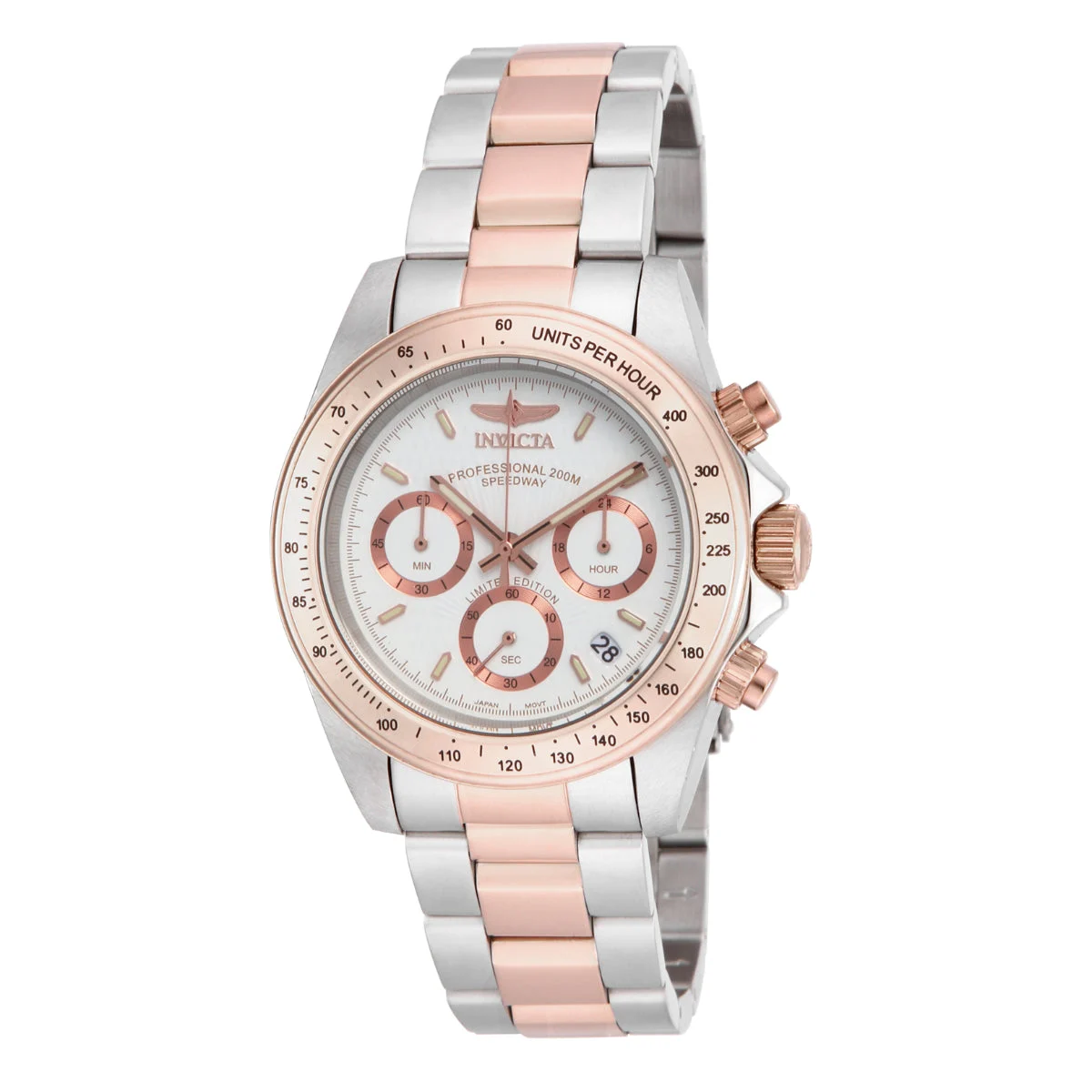 Invicta Speedway Watch - 39.5mm, Steel, Rose Gold (ILE6932A) 39.5 mm kol saati