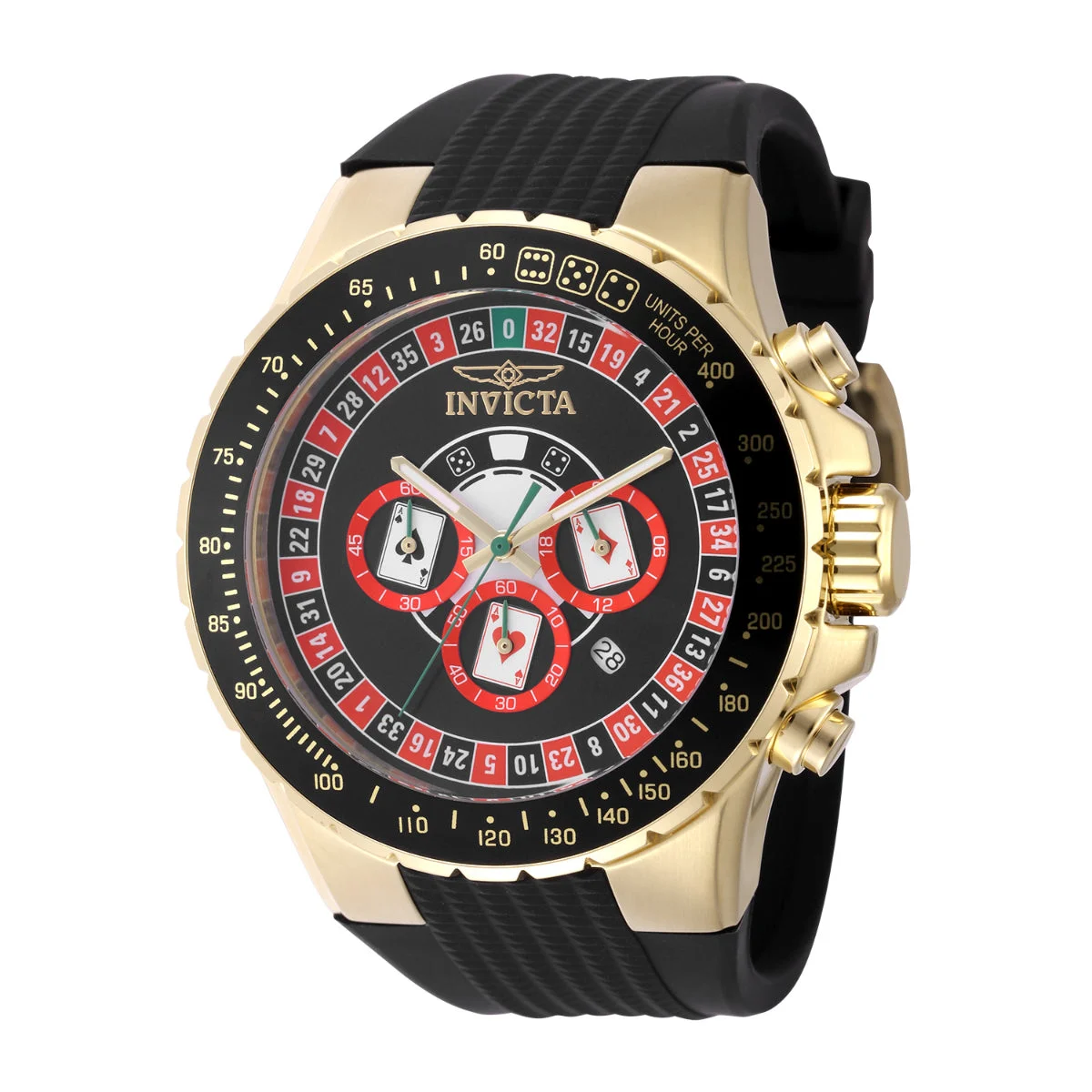 Invicta Aviator Monte Carlo Watch - 50mm. Black (49851) 50 mm kol saati