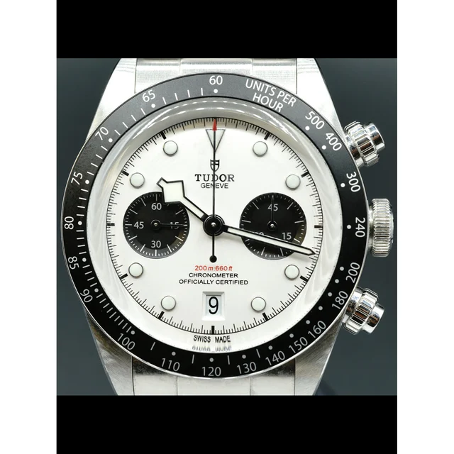 Tudor Black Bay Chrono White Dial M79360N-0002 210000021030 kol saati