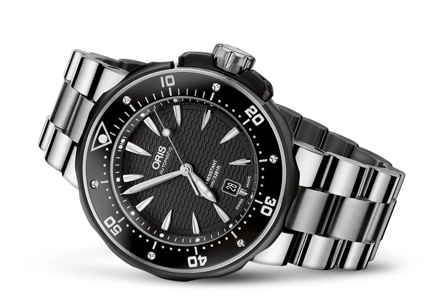 Oris ProDiver Date 01 733 7646 7154-07 8 26 71PEB 49 mm kol saati