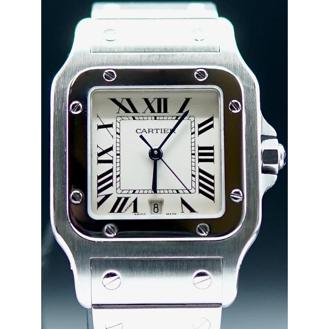 Cartier Santos Galbée 210000079575 kol saati