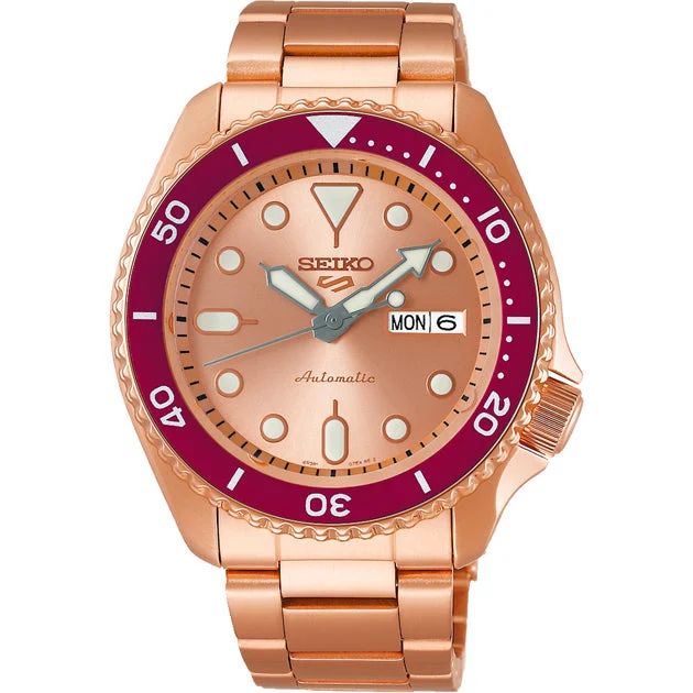 Seiko 5 Sports Anniversary Customize Rose SRPK08 kol saati