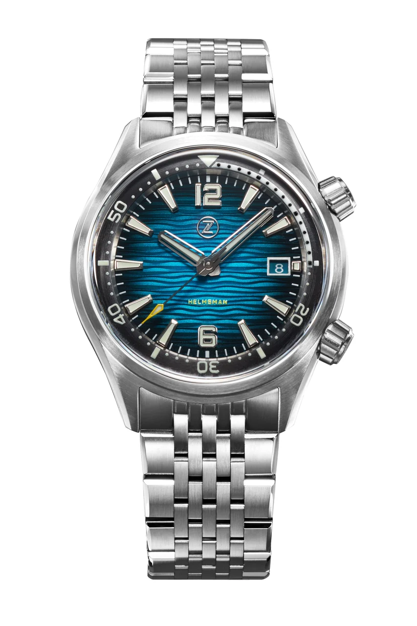 Zelos Helmsman SS 'Tidal' 40 mm kol saati