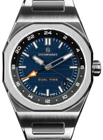 Steinhart Architect Dual Time Blue 106-1555/ST kol saati