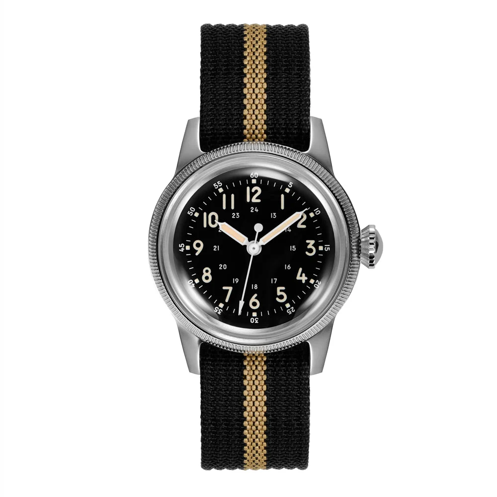 RDUNAE Miyota 2035 Retro Field Quartz Watch 瑞羿Rdunae- RA05 36 mm kol saati