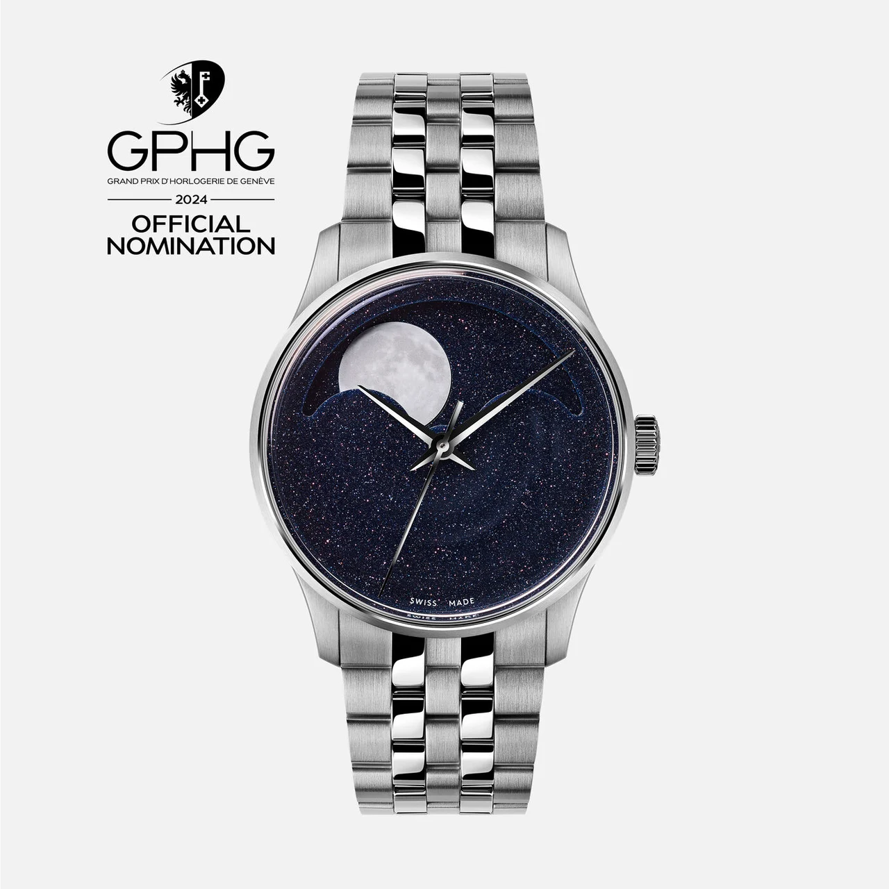 Christopher Ward Moonphase 37 C01-37AMP2-S00B0-B1 37 mm kol saati