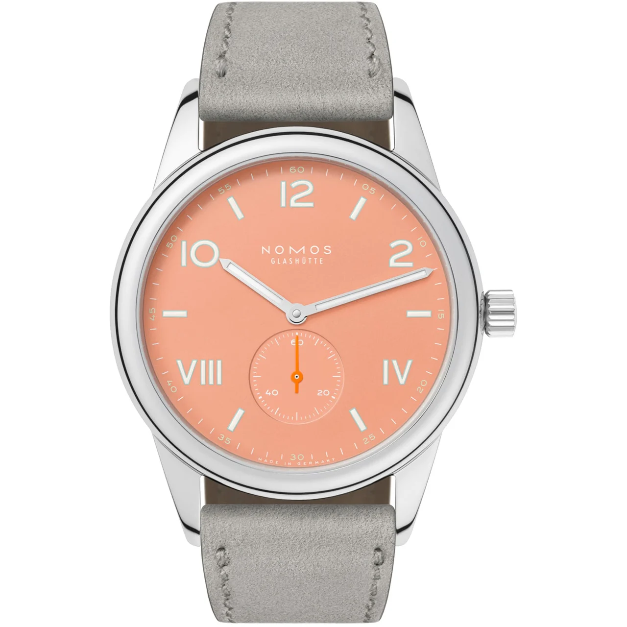 NOMOS Glashütte Club Campus 38 Cream Coral 725 kol saati