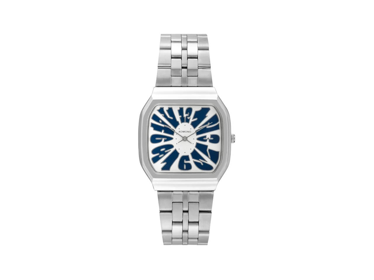 Komono Max Flower Silver Moon Blue KOM-W4691 kol saati