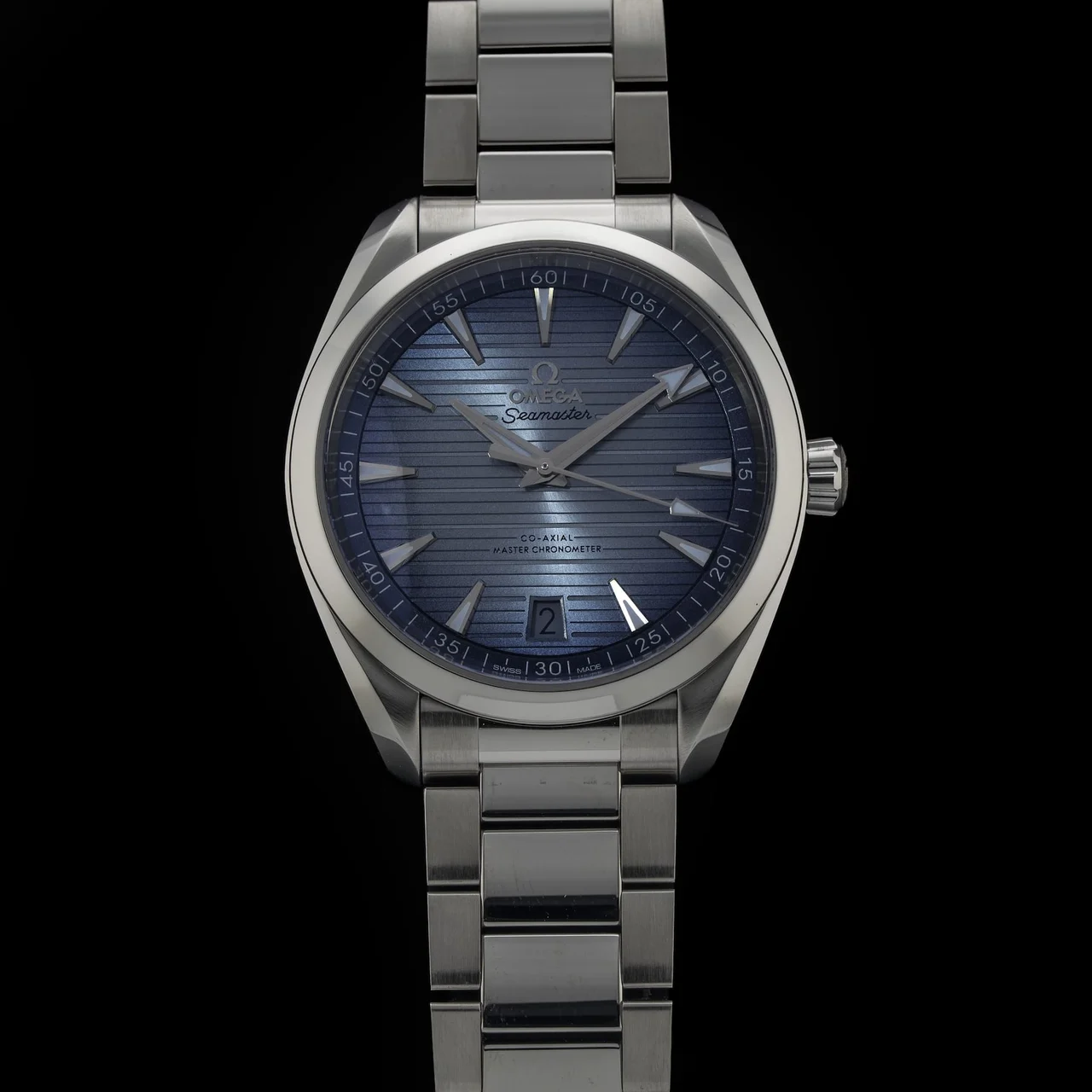 OMEGA Seamaster Aqua Terra 150M Co-Axial Master Chronometer Summer Blue 220.10.41.21.03.005 210009N36958 kol saati