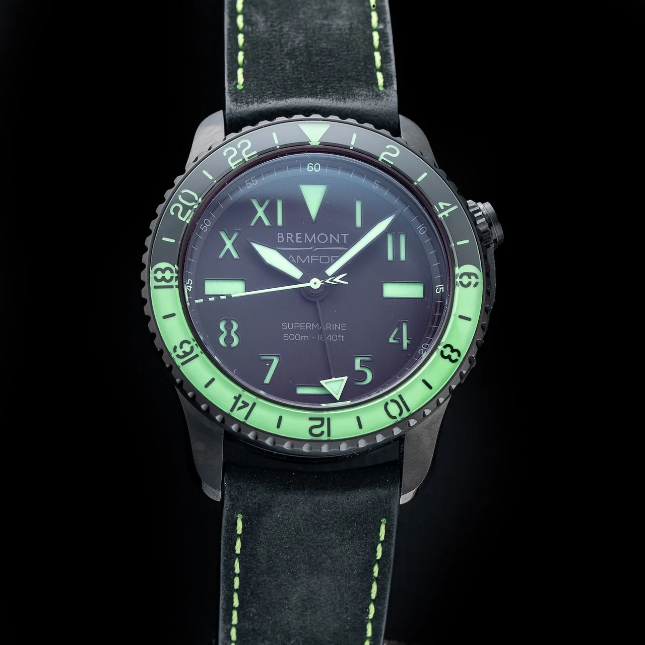 Bremont Bamford Aurora S502-DLC-Bamford-L-S 210009N30187 43 mm kol saati