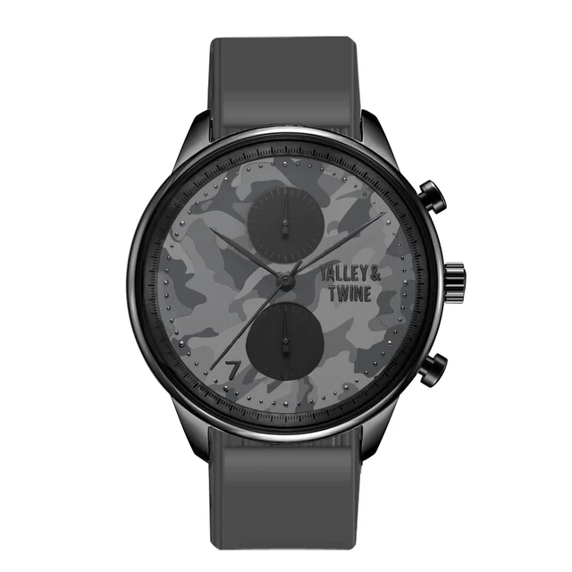 Talley & Twine Watch Company Black-camo kol saati