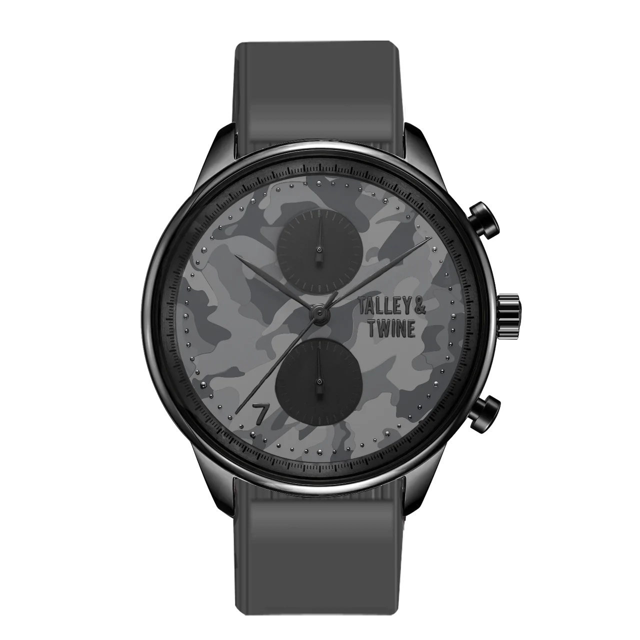 Talley & Twine Watch Company Black-camo 46 mm kol saati