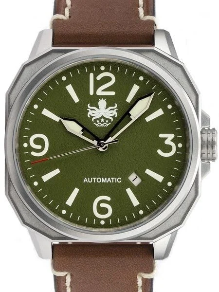Phoibos Sentinel 200-Meter Automatic Watch with AR Sapphire Crystal #PY019A 50 mm kol saati