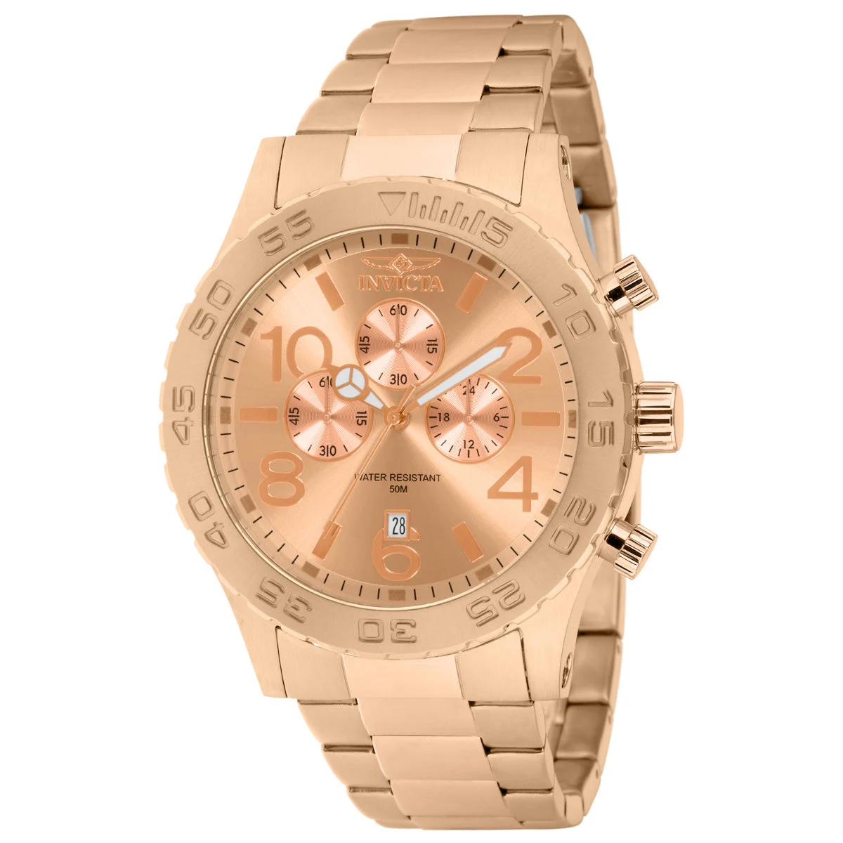 Invicta Specialty Pulse Watch - 50mm. Rose Gold (1271) 50 mm kol saati