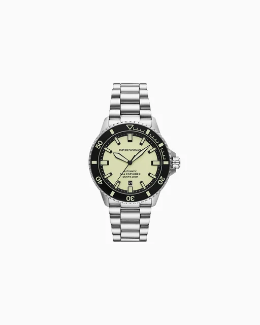 Emporio Armani Sea Explorer Automatic Stainless Steel Watch AR60083 kol saati