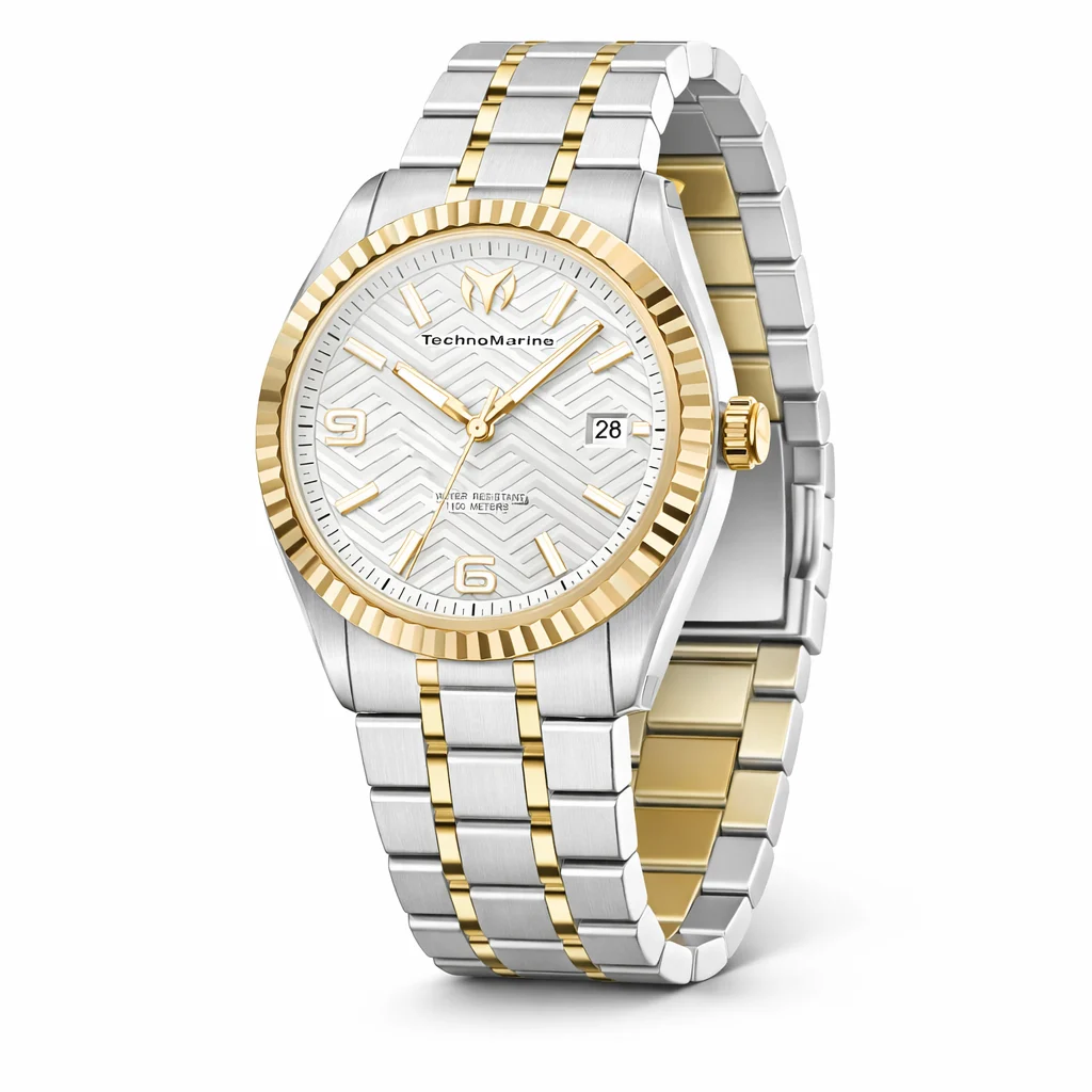 Technomarine TERRA NOVA Watch - 36mm. Gold. Steel (TM-225065) 36 mm kol saati