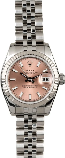 Rolex Datejust 179174 Pink Dial 179174PSJ kol saati