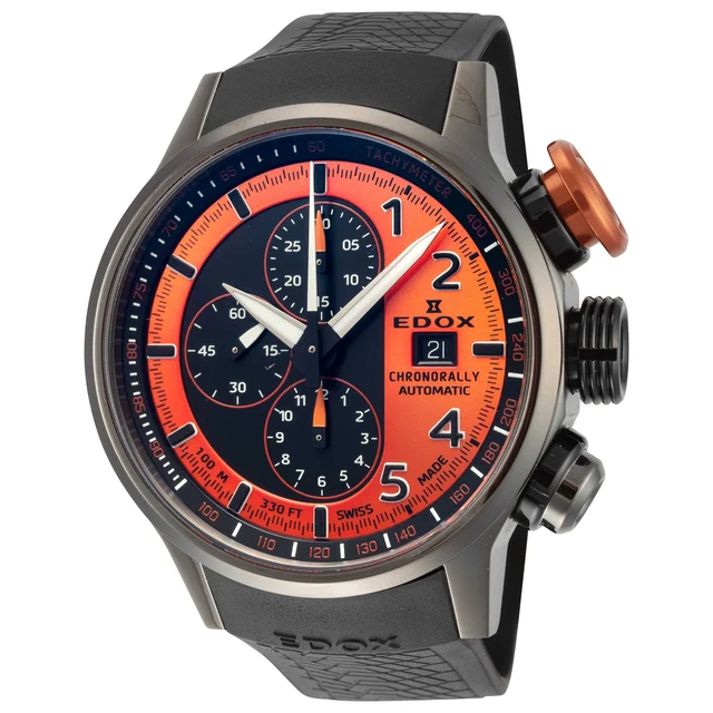 EDOX Chronorally Watch 01129-TNGOCA-ONB kol saati