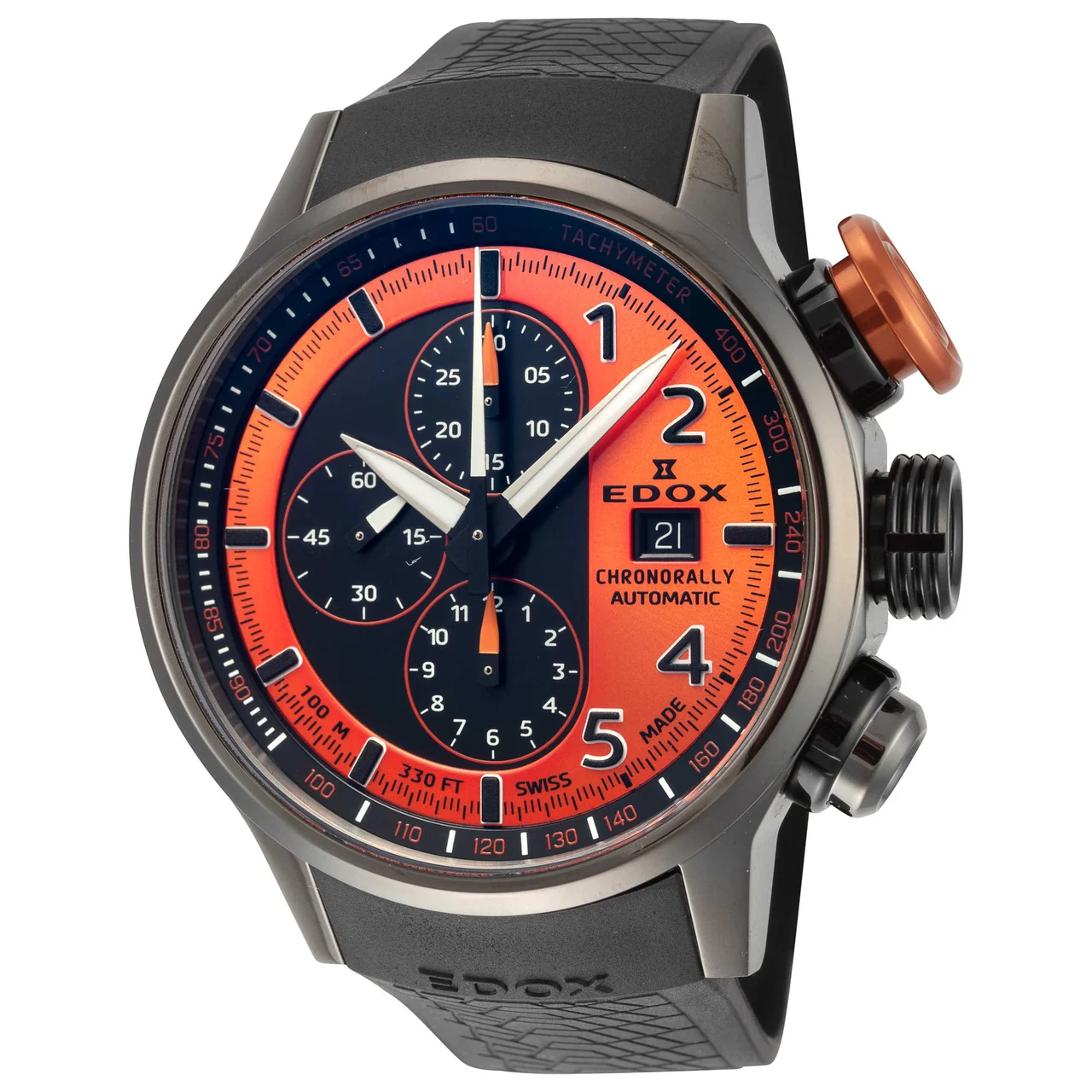 EDOX Chronorally Watch 01129-TNGOCA-ONB kol saati
