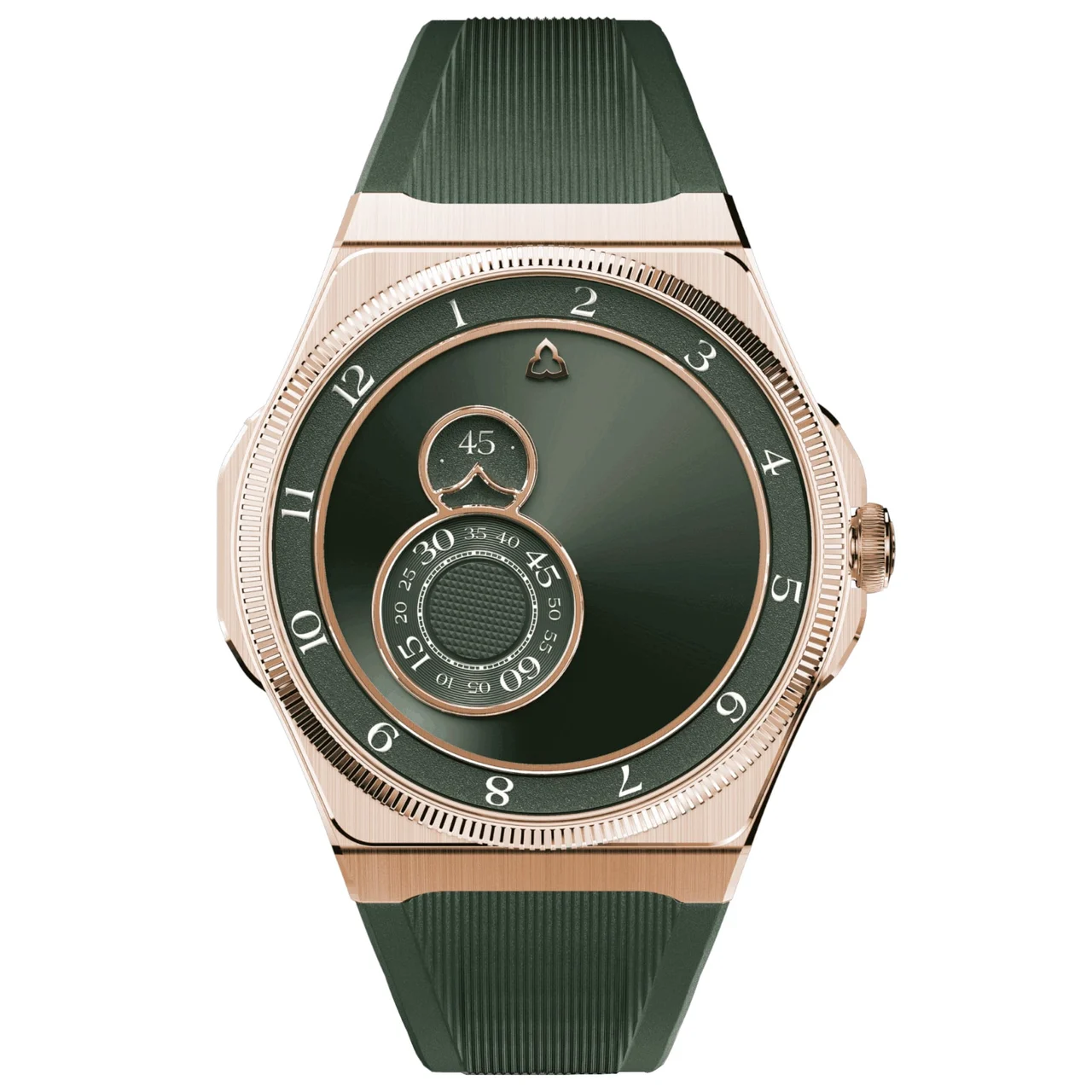 Trilobe Trente-Deux Sunray Green Rose Gold 3203VS kol saati