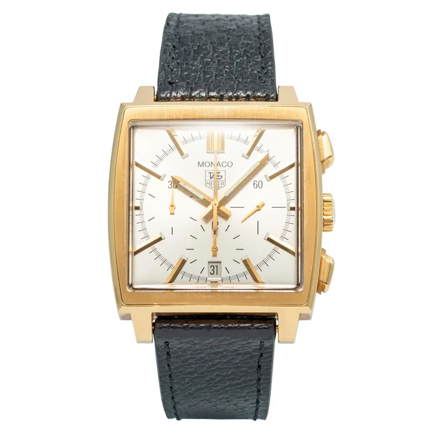 Tag Heuer TAG HEUER REF. CW5140; "MONACO"; 18K YELLOW GOLD kol saati