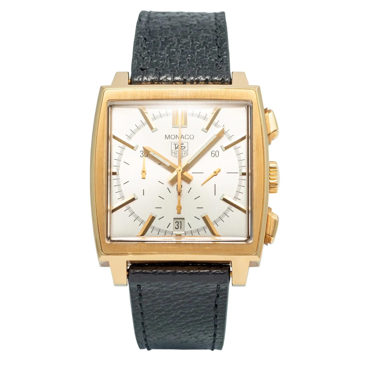 Tag Heuer TAG HEUER REF. CW5140; "MONACO"; 18K YELLOW GOLD 39 mm kol saati