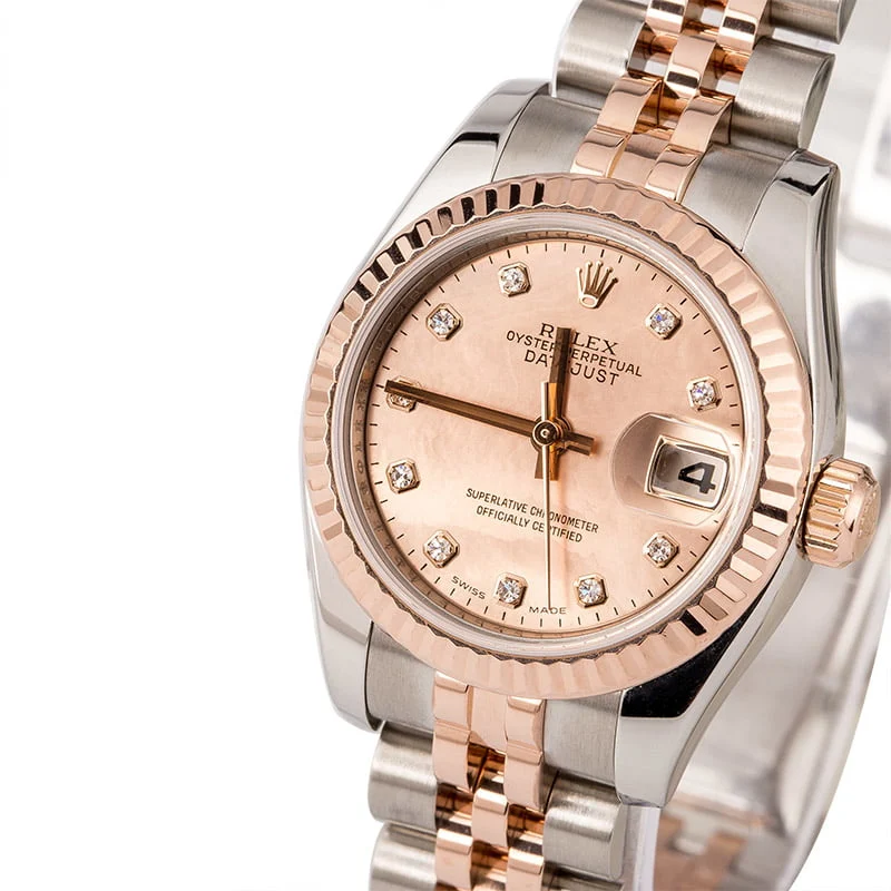 Rolex Datejust 179171 Pink Diamond Dial 179171PCHDJ kol saati