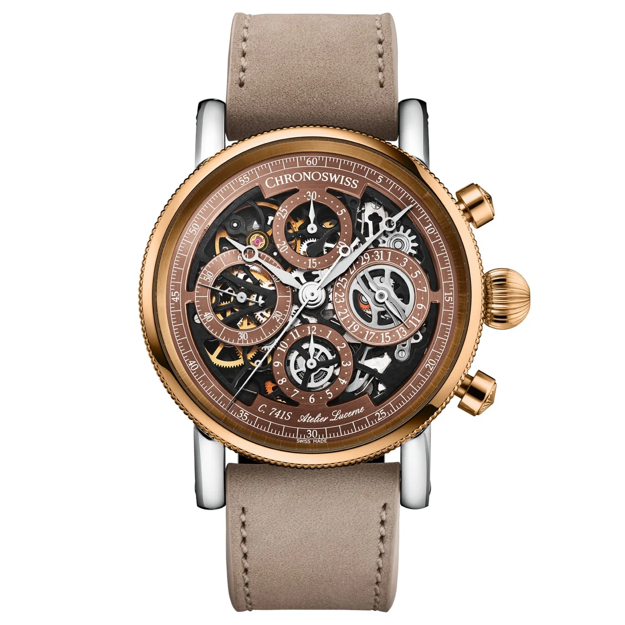 ChronoSwiss Opus Chronograph Dakar Sundown CH-7522.1S-BR 41 mm kol saati