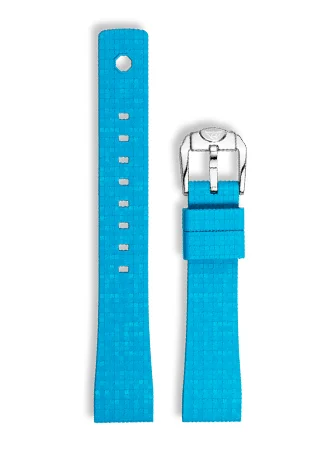 Squale Strap Squale Blue Mosaic Rubber - 19mm CIMOSRLB19-16PO/SQ kol saati