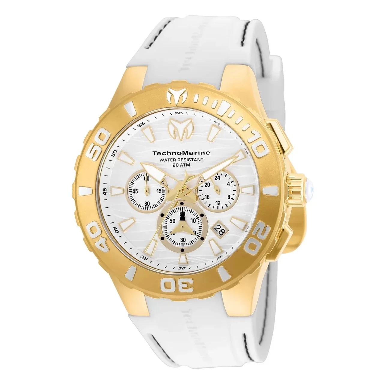Invicta TechnoMarine Cruise Medusa Swiss Ronda Z60 Caliber Watch - 44mm, White (TM-115077) 44 mm kol saati